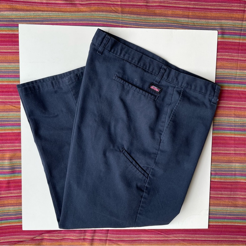 Dickies Men's Deep Blue Straight Leg Pants, Workwear